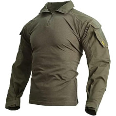 EMERSONGEAR Men's Tactical Shirt, Gen3 Airsoft Combat Army Paintball Quick-Drying Long Sleeve BDU T-Shirt Top