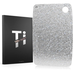 Titan Chopping Board, 100% Titanium Chopping Boards, Antibacterial Kitchen Board - EPA Certified, BPA-Free Double-Sided Titanium Cutting Board, Ideal for Meat, Vegetables & Fruit (28 x 40 cm)