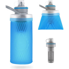 Joypur Water Bottle with Filter - Foldable Water Filter Outdoor Survival Water Bottle with Filter 700 ml Water Filter Drinking Water with 5000 L Filter Capacity Filter for Hiking Survival Emergency