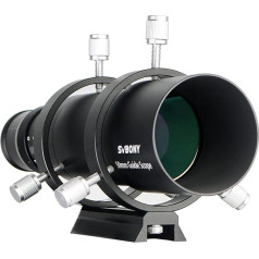 Svbony SV106 Telescope Guiders, 50 mm FMC Telescopes Viewfinder with 190 mm Focal Length Helical Focusing Device, Finder Telescope Accessories for Telescope Astrocamera Car Guide Astrophotography
