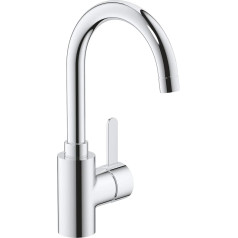 GROHE Eurosmart Cosmopolitan 23933001 Tall Washbasin Tap Water-Saving (Tap for Bathroom, Bathroom Tap with Pop-Up Drain, 30 cm High, Easy Installation on the Sink), Chrome