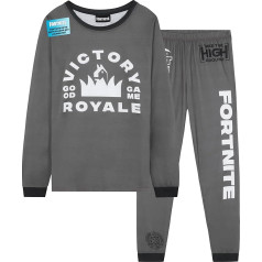 Fortnite Boys Teenagers 2 Piece Long Sleeve Pyjama Set Winter Warm Sleepwear Gift for Gamer