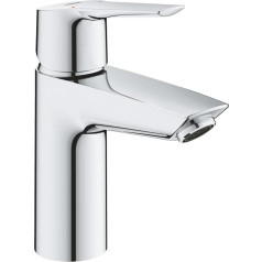 Grohe Quickfix Start Bathroom Tap | Single-Lever Washbasin Mixer Tap S Size | Chrome with Mounting Tool | 23550002