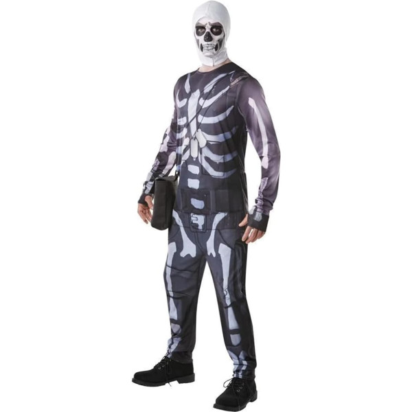 Rubies Official Fortnite Skull Trooper Costume Gaming Skin Unisex Tween/Adult