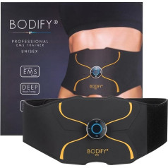 Bodify® EMS Abdominal Trainer Pro - Targeted Stimulation of the Abdominal Muscles - Muscle Building - Abdominal Trainer - Stimulation Device Abdominal Muscles - Abdominal Muscle Trainer for Men and