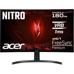 Acer Nitro ED273 S3 Gaming Monitor 27 Inch (69 cm Screen) Full HD, 165 Hz (180Hz OC), 1ms (VRB), 1x HDMI 2.0, 1x HDMI 1.4, 1xDP 1.2, AMD FreeSync Premium, Black
