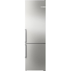 Bosch Fridge-Freezer Combination 203 x 60 cm, Series 6, KGN39AIAU, 260 L Cooling & 103 L Freezer, Total No Frost, VitaFresh XXL - Fresh for Longer, Quiet, Flex Interior, Brushed Steel, Antifingerprint