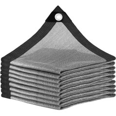 BXAEYIPOR 85% Garden Shade Net, Lightweight, Breathable Shade Net, Awning for Garden, Car, Awning with Edging with Eyelets, Grey