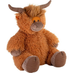 Wild Republic Snuggleluves Highland Cow Weighted Cuddly Toy 38cm Gift for Kids Plush Toy Recycled Plastic Bottle Filling