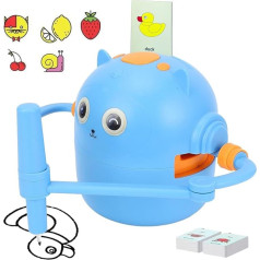 Topiky Magic Drawing Robot for Children from 3+, Painting Robot for Children, Interactive with 100 Flashcards & Pens - Educational Colouring Toy (Blue)