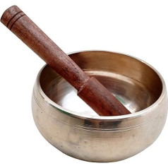 Purpledip Bell Metal Singing Bowl Dhyana Musical Instrument for Meditation 3.5