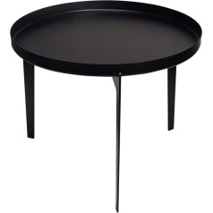 COVO® Illusion Table Stainless Steel Black 60 x 44 cm