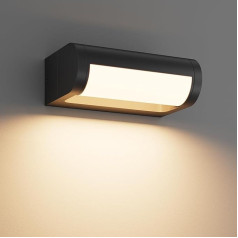 K-Bright 18 W Outdoor Light, LED Wall Light, Outdoor Waterproof IP65 Outdoor Light, Wall Light Indoor/Outdoor with Swivelling LED Panel, Warm White 3000 K Outdoor Wall Light for Garden, Patio