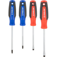 Skrūvgriežu komplekts 4 gab, soft-touch, s2, magnēts,