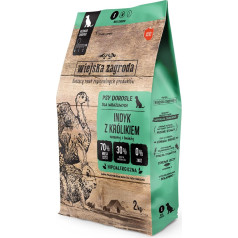 Wiejska Zagroda tītars ar trušiem - sausā barība pieaugušiem suņiem - 2 kg