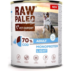 Vetexpert neapstrādāta paleo menca/cod light pieaugušajiem var 800g