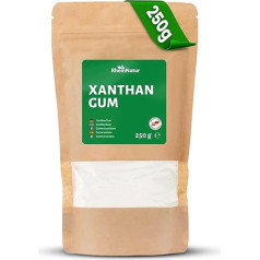 RheinNatur Xanthan Gum Powder 250 g - Natural Binder - Stabiliser for Ice Cream, Soups, Sauces - Xanthan Gum Thickener - Tasteless & Vegan