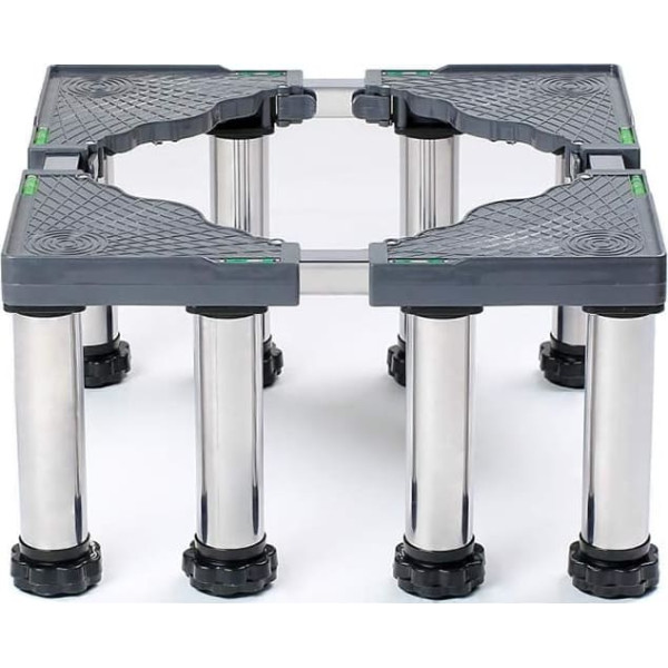 Washing Machine Base Base, Stainless Steel Raised Shelf Bracket, Stand for Washing Machine and Refrigerator, 24-27 cm, Floor Trays for Tumble Dryer, Extendable Appliance Base for Vertical K