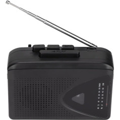 Portable Cassette Recorder, FM AM Radio Tape Player, Built-in Mic, 2AA Battery or USB Power Supply, #211