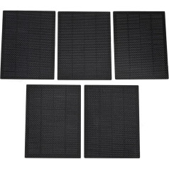 5pcs Solar Panel Kit, 5W Under 5V Monocrystalline Silicon ETFE Solar Cells Rain Cover Outdoor Solar Charger for Camping, DIY, Projects