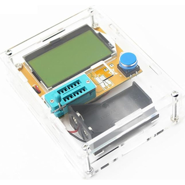 ZAMETTER LCR-T4 Digital Transistor Tester Professional Electronic Component Analyzer Transistor Tester Mega-328 Transistor Testers Resistance Capacitance Diode Triode Capacitor ESR SCR Meter