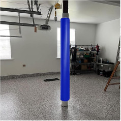 MZZKFC Keller-Rundpfosten-Schaumstoffpolsterung, Selbstklebende Sicherheits-Stoßdämpfer-Stangenpolster, 2cm Dick, Säulenpolsterung Zum Umwickeln(Blue H-1.82m/6',Dia 17cm/7