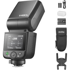 Godox V480 Flash V480O Camera Flash 7.2V/2200mAh HSS 1/8000 HSS, 2.4GX Wireless TTL, 1.7s Recycle Time, 650 Full Power Pops for Olympus/Pentax Camera (V480O)