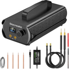 Portable Spot Welder, Battery Welder SEAT-06 with Farad Capadtore 3000F 120 Gears Supports 0.1-0.3mm Nickel Band Spot Welder Battery