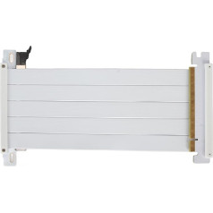 Annadue PCIE 4.0 Riser Cable, PCIE 4.0X16 Graphics Card Extension Cable, High Speed Flexible Double-Sided 180 Degree PCI E Port GPU Graphics Cards Extension Cable (White)