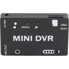Mini FPV DVR Module, NTSC PAL Switchable, Built-in Battery with Multilingual Menu, HD Recording for RC Model, RC Drone Accessories, Car Racing