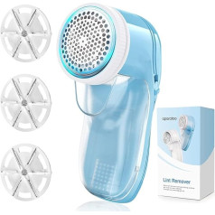 Lint Shaver, Lint Remover with 3 Interchangeable Blades, Lint Shaver Electrically Rechargeable, Lint Shaver Clothes/Bedding/Furniture, Lint Remover Clothes