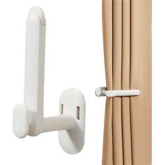 Kleiderhaken – Teleskop-Wandhaken Drapier-Raffhalter – Haushaltsaufbewahrung, selbstklebender Aufhänger, Fensterdrapierhalter für Schlafzimmer, Badezimmer, Handtücher, Tassen, Tassen, Hausschuhe, Hüte