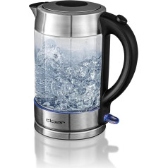 Cloer Stainless Steel Kettle / 2200 W / Water Level Indicator / Boil Dry and Overheating Protection