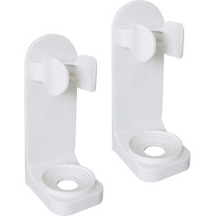 Andiker Electric Toothbrush Holder Self Adhesive Wall Mounted Brush Storage Organizer Space Saving 1pcs/2pcs/3pcs(2pcs)