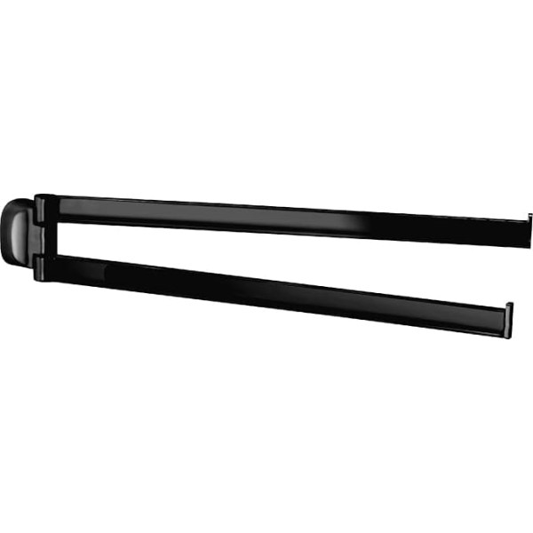 Gedy Stelvio Double Towel Rail Matt Black
