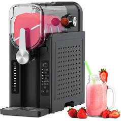 HNBYLMM Slushie Machine, Slushy Machine for Home, 6 Preset Programs, Self-Cleaning, No Ice Needed, Commercial Slush Maker for Milkshake, Frappé, Margarita, Cold Drink, Chilled Juice