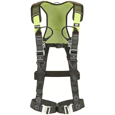 MILLER by Honeywell H500 Harness IC7 Model 1036086, D-ring on the back, 2 mesh loops on the front, leg buckles with automatic quick release