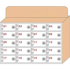 Generisch Transparenter Aufbewahrungsschrank für Mobiltelefone, zur Wandmontage, für Fabrikpersonal und Studenten, 80-Bit-Kapazität – sichere Handy-Aufbewahrungslösung