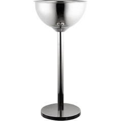 Morleos Champagne Cooler Round 38.8 x 83 cm Stand Silver Stainless Steel Bottle Cooler Wine Cooler Champagne Cooler Drinks Cooler Beer Cooler Ice Bucket Catering Bar Accessories