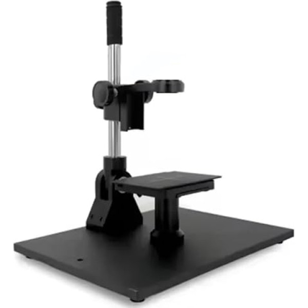 Column Angle Adjustment + XYZ Stage XY XYZ + Heavy Duty Boom Large Table Stand 50 mm Ring for Industrial Camera Lens Microscope (Single Adjust)
