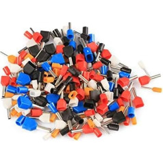 FACSER 2340pcs 15 Models Insulated Ferrules Terminal Block Cord End Cable Wire Connector Electrical Crimp Terminals Set
