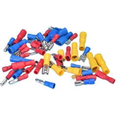 PAKMEZ 280PCS/Box Terminal Box Sets Bullet/Ring/Piggy Back/Butt Type Terminals AWG22-10 Electrical Insulated Crimp Wire Connector Kit