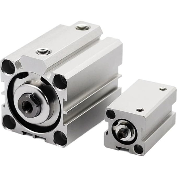 XHFTFNLTI Doppel-Luftzylinder SDA16/20/25/32/40/50/63/80 mm, Bohrung, pneumatisch, kompakt, 5, 10, 15, 20, 25, 30, 35, 40, 45, 50 mm, Hub 25 mm, Bohrung 63 mm