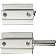 Zylinder SDA16 20 25 32 40 50 63 80 100 mm Bohrung 5-100 mm Hub Doppeltwirkend Aluminiumlegierung Pneumatischer Zylinder 1 Stück(Stroke 40mm,BORE 50mm)