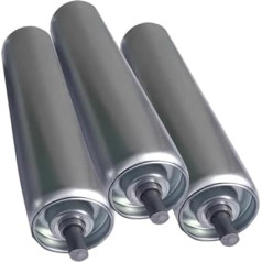 Förderbandtragrollen förderband Satz mit 3 Nicht angetriebenen Transportrollen – anpassbare Länge, Förderrollen mit 1 Zoll, 1,3 Zoll, 1,5 Zoll, 2 Zoll und 2,4 Zoll Durchmesser für Fabriken/L