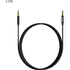 Dudao Kabelis stereo AUX mini jack 3,5 mm 1 m - melns