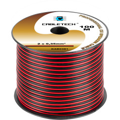 Skaļruņu kabelis 0,35 mm melns/arkans