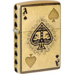 Zippo Lighter 46388 Ace of Skulls Design