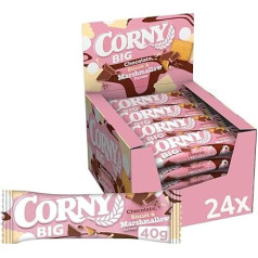 Corny BIG Cereal Bar, Chocolate, Biscuit & Marshmallow Flavour, Bulk Pack, 24 x 40 cm