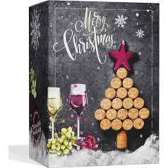 BOXILAND Wine Advent Calendar 2025 [Finest Wine Selection] - Unusual Advent Calendar Alcohol 2025 for Women and Men - Christmas Calendar with 24 Wine Types White, Red & Rose (Hand Packed in German)